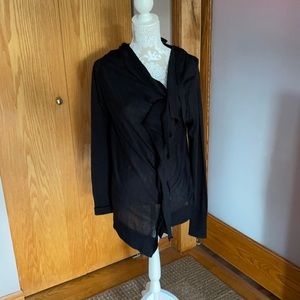 NWOT Renee C asymmetric cascade sweater. Size L